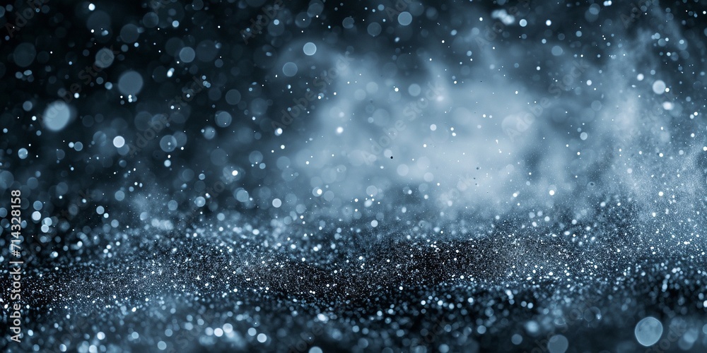 Obraz premium Fog In Darkness - Abstract Defocused Smoke On Wooden Table - Halloween Backdrop