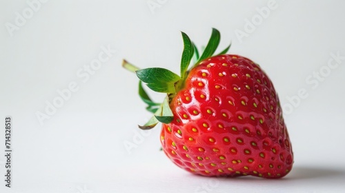 strawberry on isolated white background.