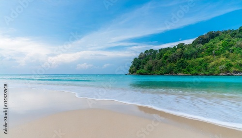 the clean and beautiful white beach of southern thailand