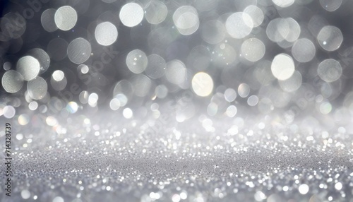 white glitter and bokeh for a background