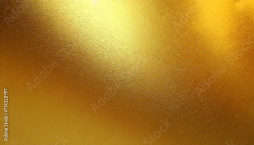 metallic rough and noise gold foil texture polished glossy abstract background with copy space metal gradient template for gold border frame ribbon design