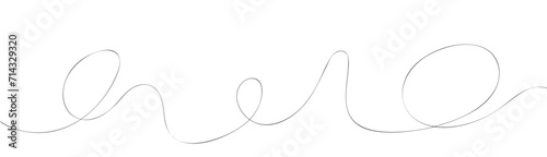 Thin wavy line pattern with flowing curves, undulating abstract background. Squiggle design for subtle. Flat vector illustration isolated on white background.