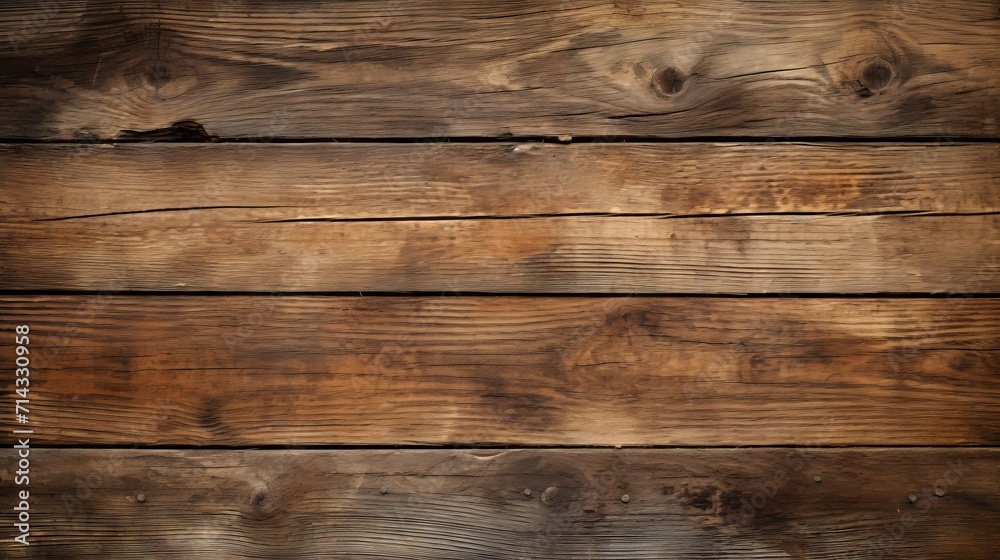 Vintage Concept: Old Wooden Plank AI Generated - obrazy, fototapety, plakaty 