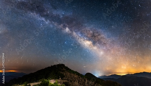 milky way and starry sky background