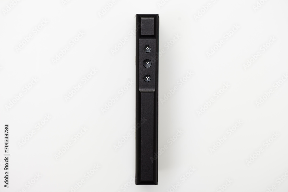 Side of hi-fi audio player on a white background. Side of hi-fi audio player on a white background.