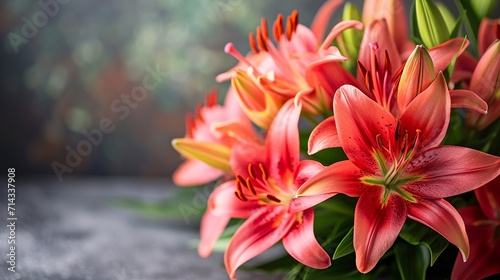 Tela Lillies on a background