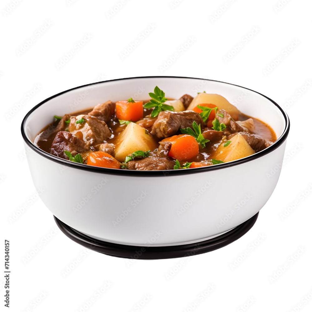 Irish beef stew isolated on trasparent background Irish beef stew isolated on trasparent background