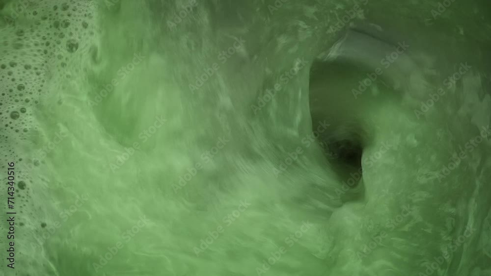 Green Substance Washing Away In Sink Green Substance Washing Away In Sink