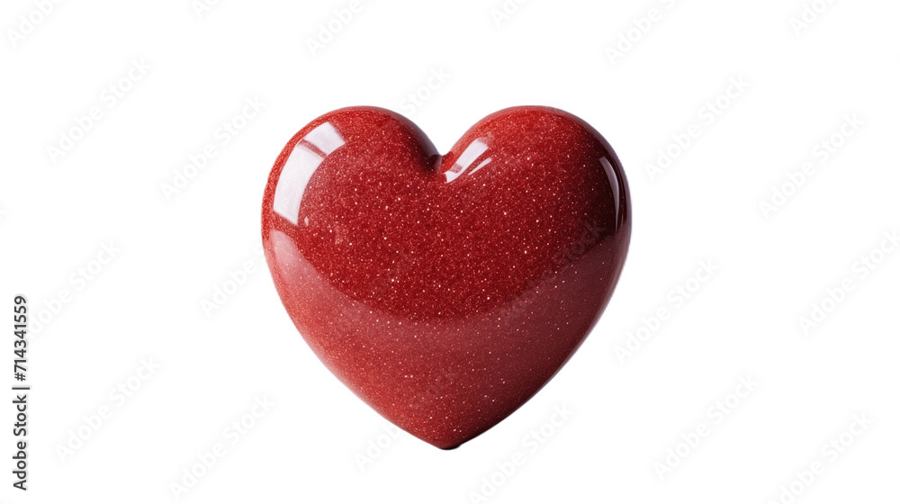 Round Red heart (PNG)