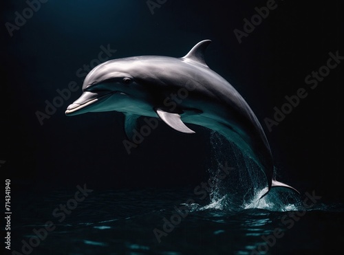Dolphin Amidst Darkness