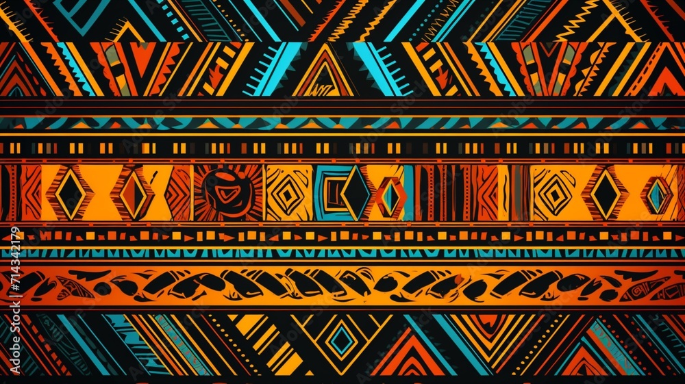 Best design African tribal pattern background colorful picture Ai ...