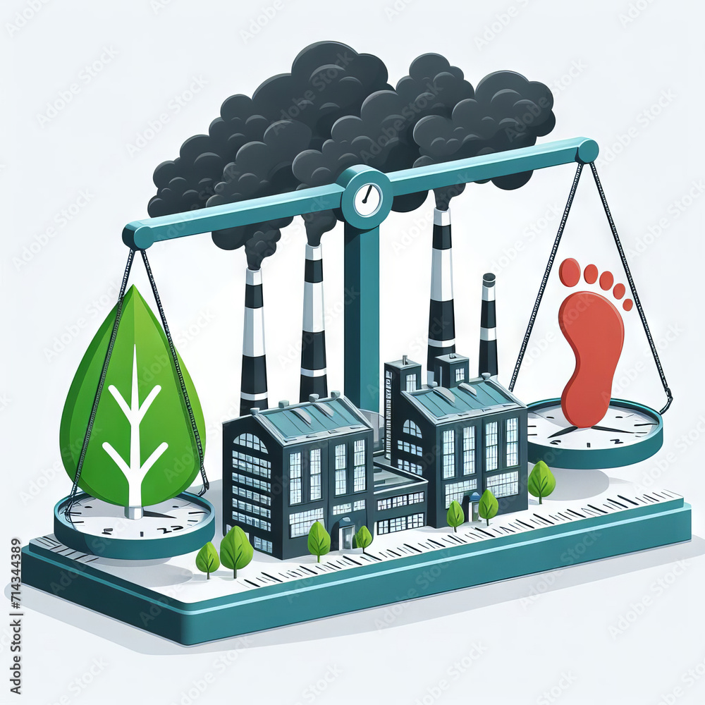 Illustration of carbon offset