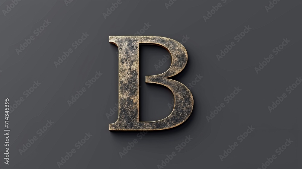 Metal Letter B, A Solid and Striking Element of Design and Function