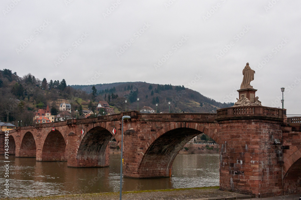 Old Bridge over the river Neckar, Heidelberg, Baden-Württemberg, Germany