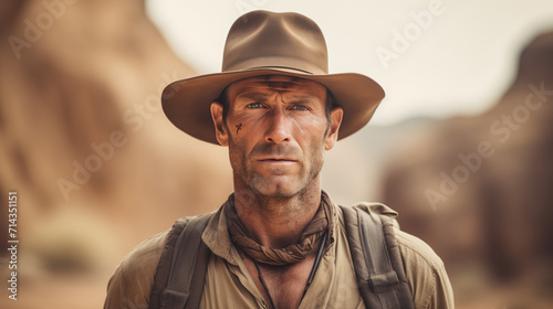 portrait of a cowboy in a hat © Игорь Зубченко