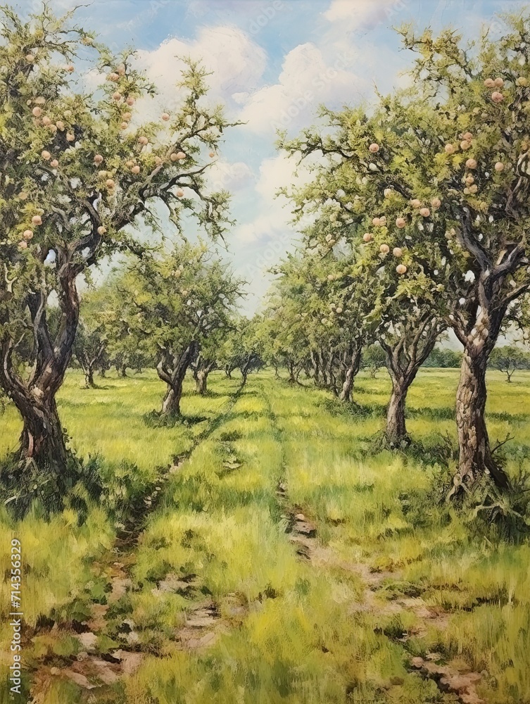 Vintage Orchard Paint Techniques: Field Painting the Artistic Vintage Mastery