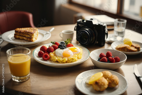 breakfast with cafee photo