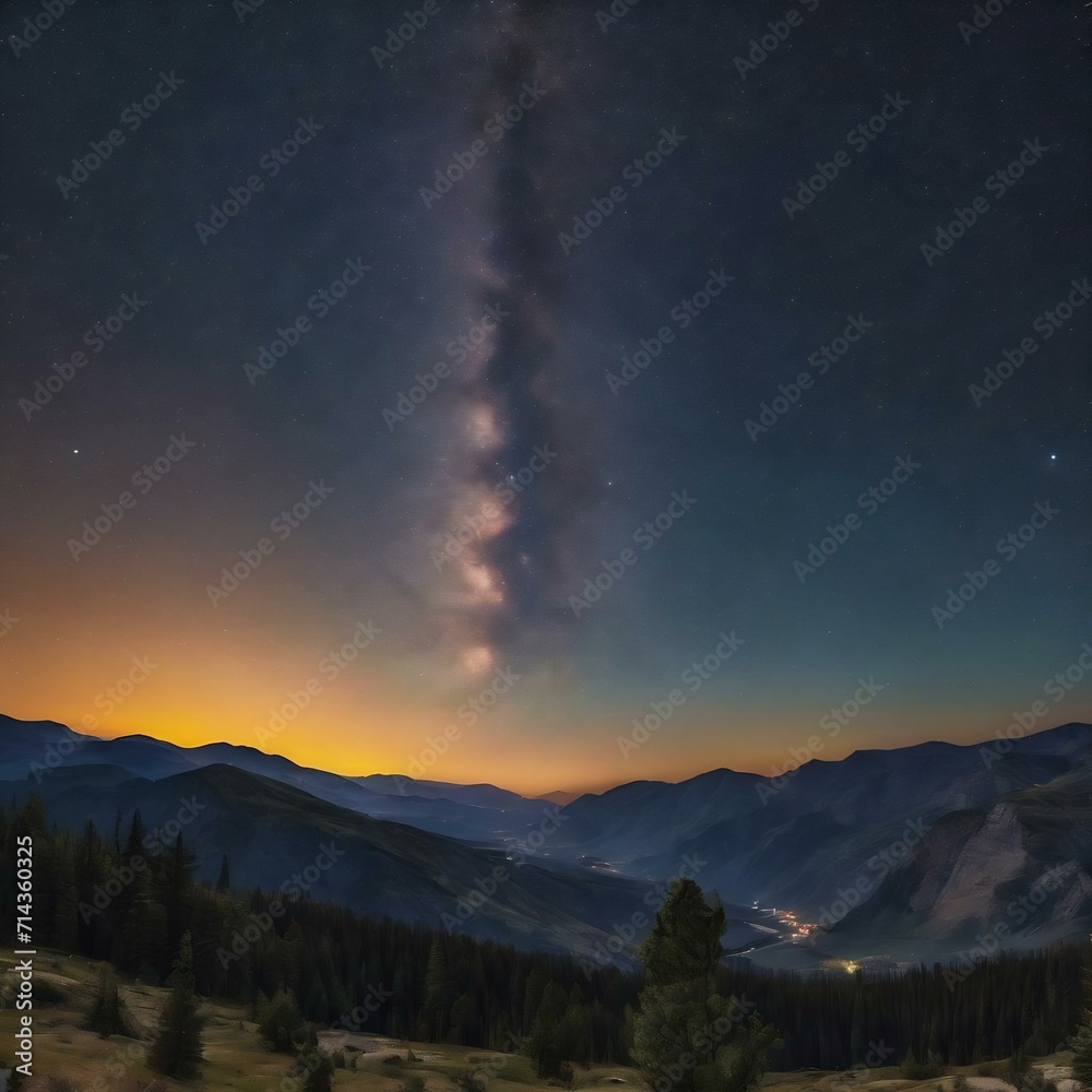 Obraz premium Starry night sky