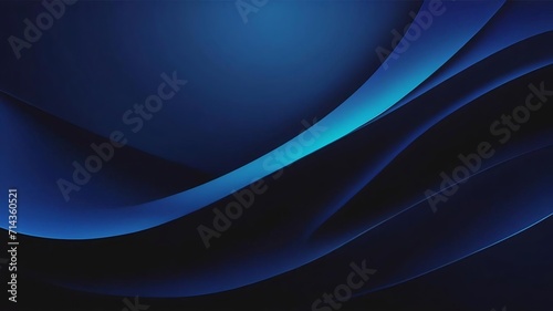 Abstract luxury gradient blue background. smooth dark blue with black vignette studio banner.