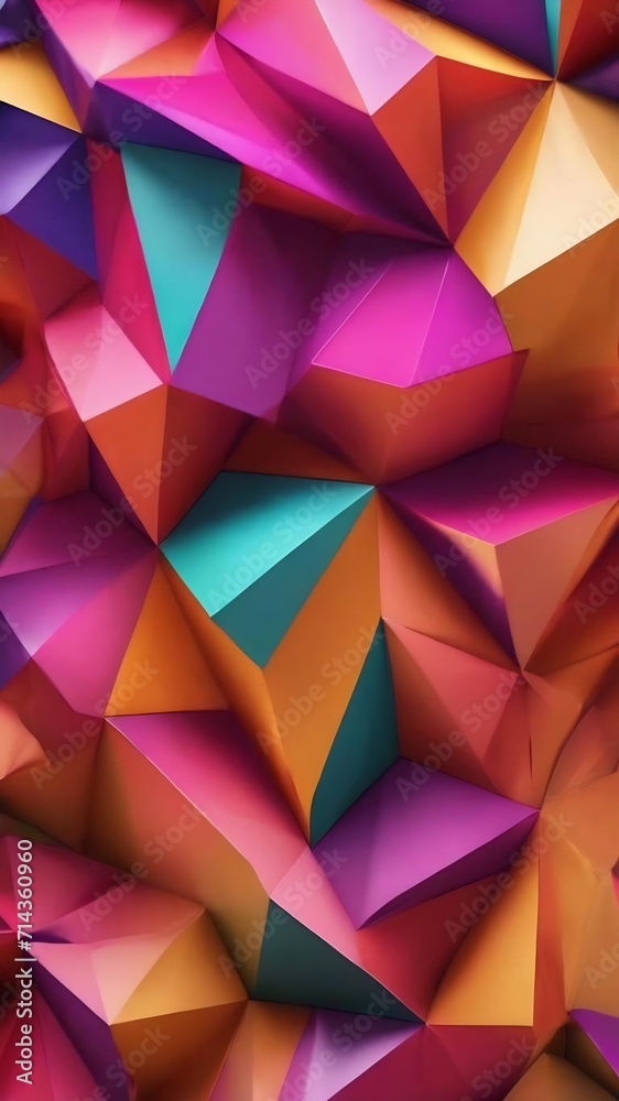 Fototapeta premium Abstract background with low poly design