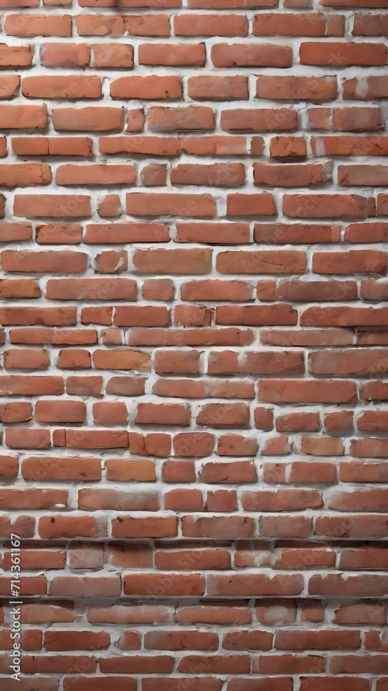 Fototapeta premium Brick wall painted in white