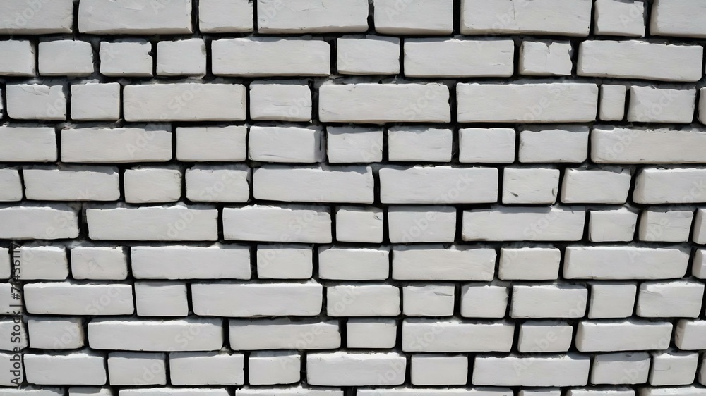 White bricks wall texture