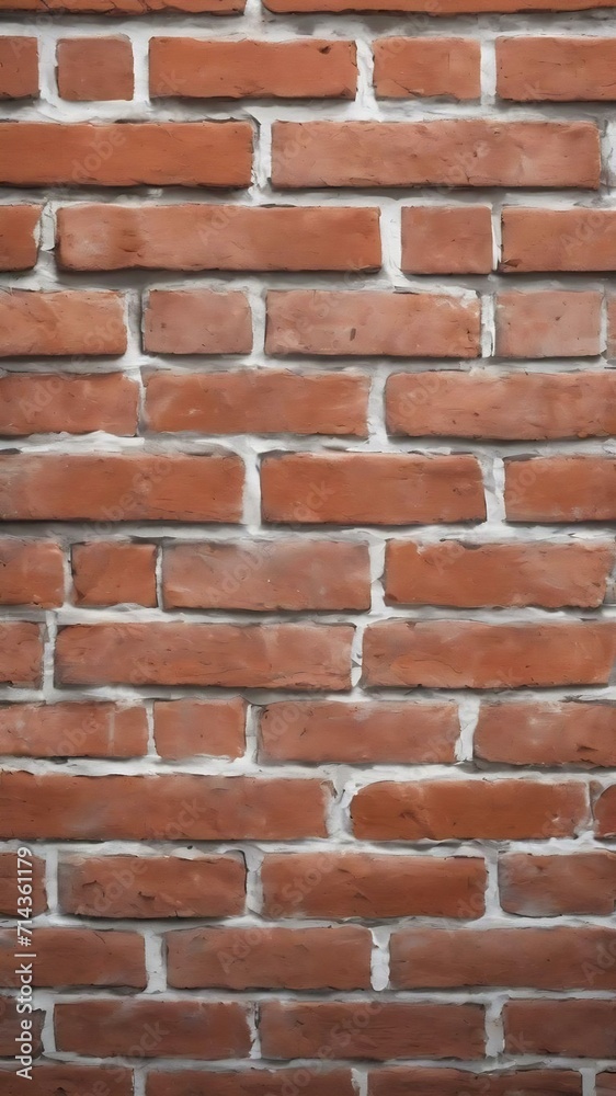 Obraz premium Brick wall painted in white
