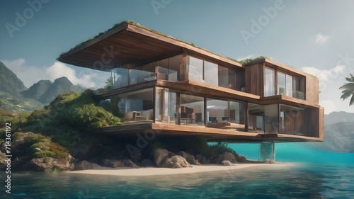 Home in water Background Very cool 