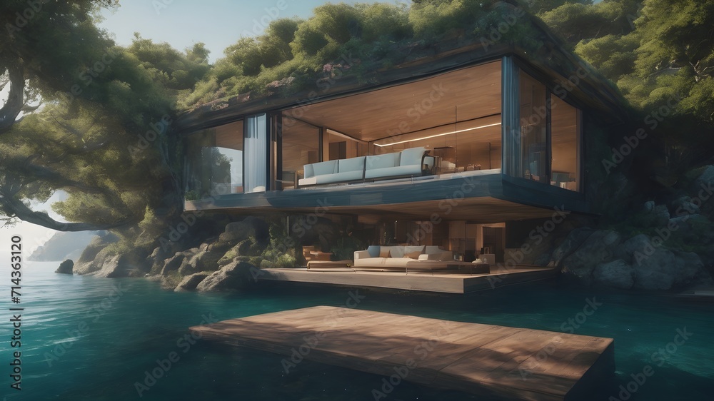 Home in water Background Very cool
