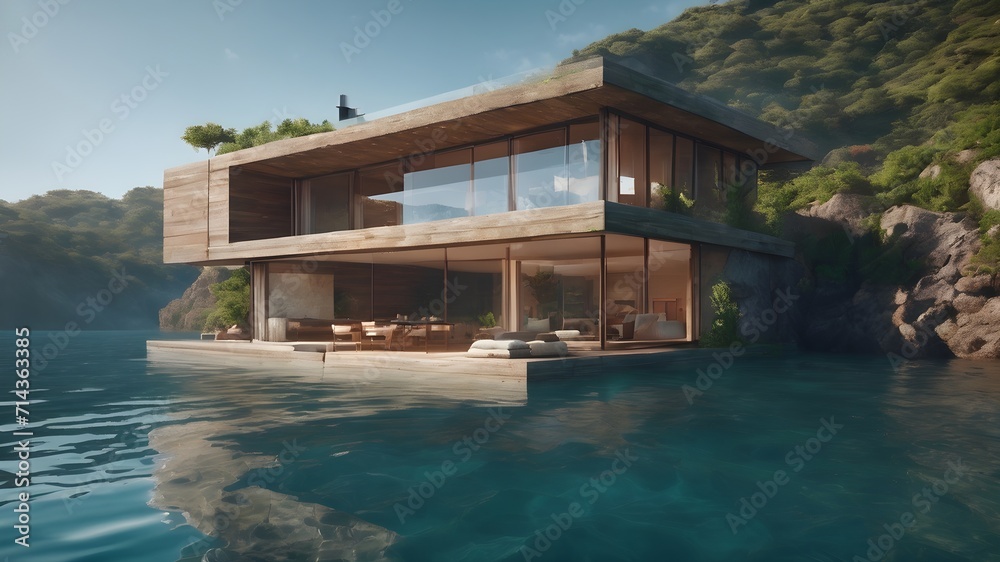 Home in water Background Very cool
