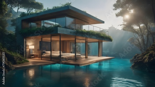 Home in water Background Very cool 