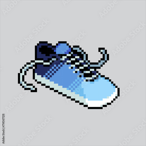 Pixel art illustration Sneaker Shoes. Pixelated Sneakers. Cool Sneakers Shoes
pixelated for the pixel art game and icon for website and video game. old school retro.