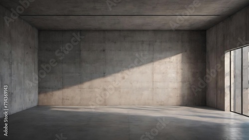 Concrete room corner shadow cement wallpaper concept © Wix
