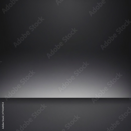 Abstract luxury blur dark grey and black gradient, used as background studio wall for display your products. plain studio background.