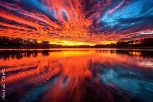 A stunning sunset or sunrise