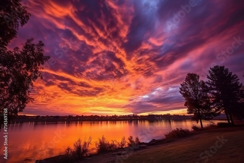 A stunning sunset or sunrise © CREATIVE STOCK