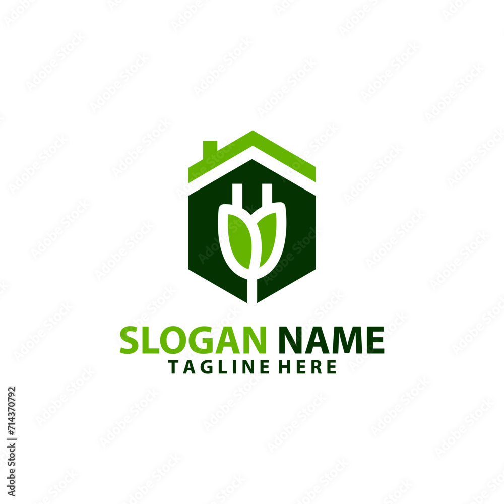 green electrical house logo design vector green electrical house logo design vector