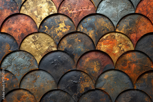 Art Deco Inspired Wallpaper, Elegant Geometric Wallpaper Design, Gold Accents