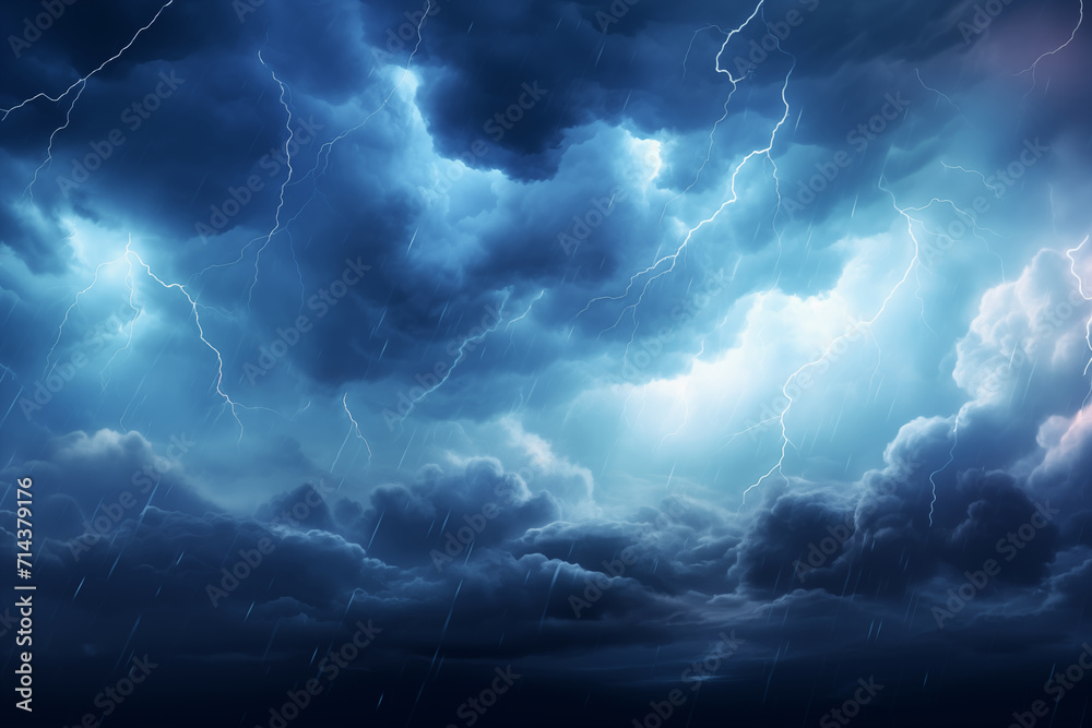 thunder cloud background - obrazy, fototapety, plakaty 