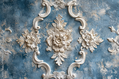 Boho Chic Inspired Interior Wallpaper, Vintage Surface Material Texture