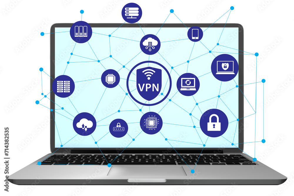 Virtual private network VPN cyber concept Virtual private network VPN cyber concept