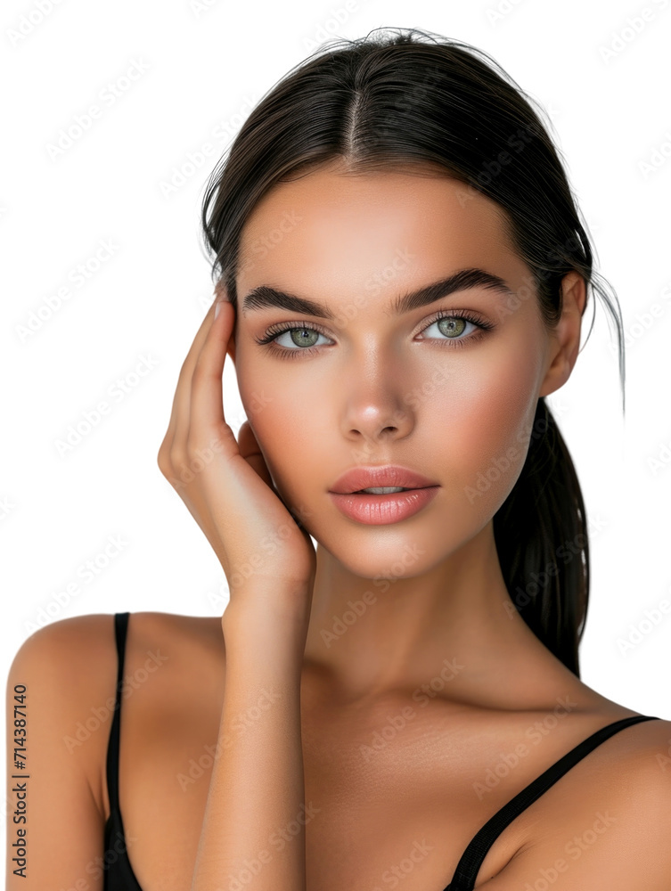 beauty female model in transparent background beauty female model in transparent background