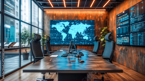 Modern Conference Room, AI designed photo