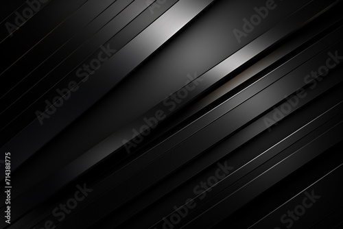 Abstract black metallic background with stripes