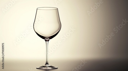  a close up of a wine glass on a table with a white wall in the background and a black and white photo of a wine glass in the foreground.