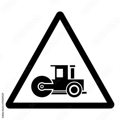 Asphalt Compactor Symbol Sign,Vector Illustration, Isolate On White Background Label. EPS10