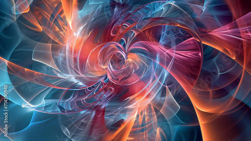 Digital background in abstract style showcasing the vibrancy of kinetic motion