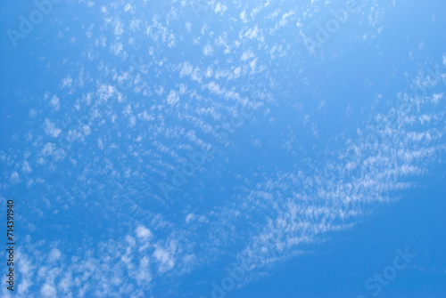 air clouds in the soft blue sky