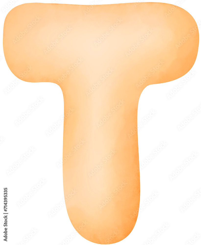 Fototapeta premium English alphabet T