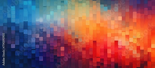 Digital colorful of abstract pixel graphic mosaic background. Generate AI image